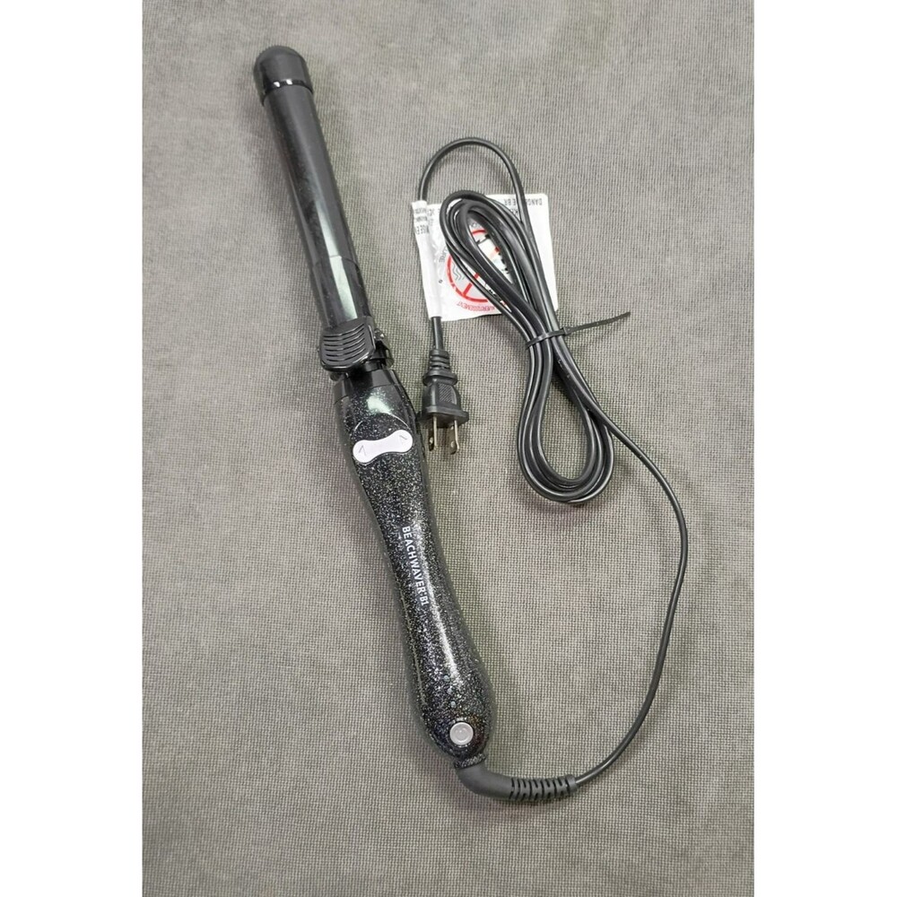 Beachwaver B1 Rotating Curling Iron in Black Glitter Model No. BW16H2